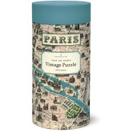 Paris Map Vintage Pussel 1000 bitar